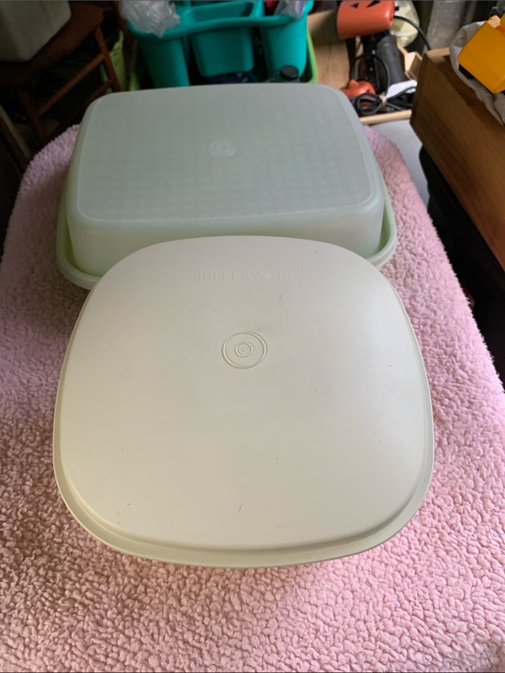 Tupperware Cream/White Stackable Food Storage Containers